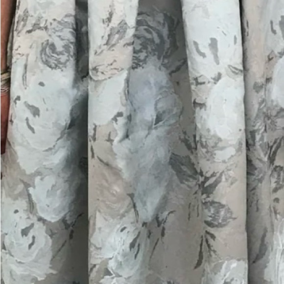 Alex Evening Floral Jacquard Sleeveless Ball Gown with Pockets - Picture 5 of 5